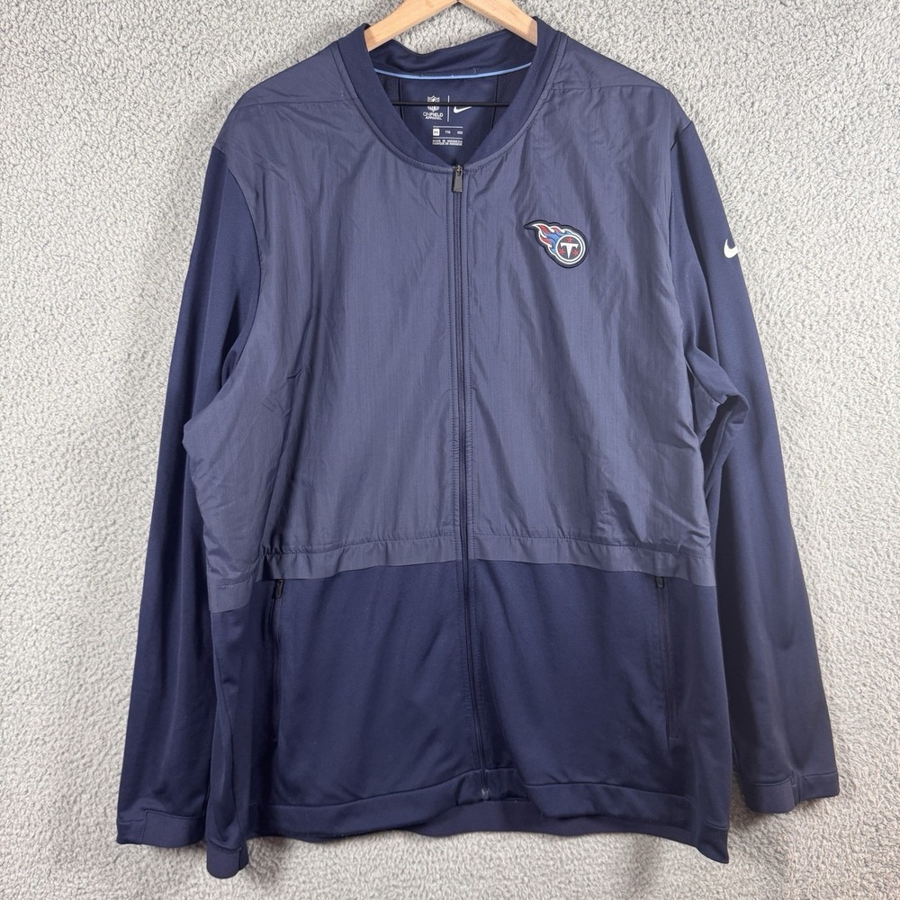 Tennessee Titans Nike NFL On Field Lightweight Jacket Men's Size XXL Navy Blue